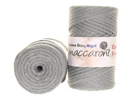 Bavlněná šňůra ABIGAIL 5 mm - světle šedá - 101