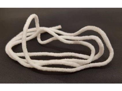 Kulatá pruženka, gumička 2,5 mm bílá - v metráži