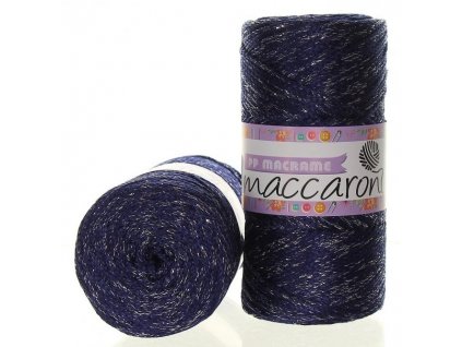 PP Macrame s lurexem - tmavě modrá 262-S