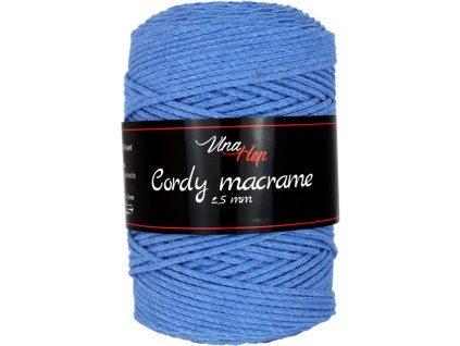 Cordy macrame 2,5mm modrá 8086