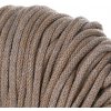 Bavlněná šňůra RADKAR 5 mm - šedá/karamel MULTIKOLOR