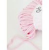 Bavlněná šňůra MILA  Glitter 3 mm  - růžová perlová