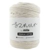 Bavlněná šňůra MILA Premium Cotton 5 mm - bílá zlatá