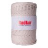 Bavlněná šňůra Radkar Macrame 3 mm - béžová 200 m