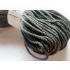 Bavlněná šňůra BERRY 3 mm - tmavě šedá