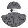 Bavlněná šňůra Premium 5 mm - stone grey