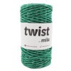 TWIST MILA 3 mm - zelená trávová stříbrná