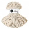 Bavlněná šňůra BOBBINY 3 mm golden natural / zlatá přírodní