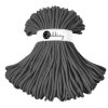 Bavlněná šňůra Bobbiny Jumbo 9 mm - antracit / charcoal
