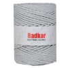 Bavlněná šňůra RADKAR Cotton 5 mm - 100 šedá