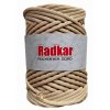 Polyesterová šňůra RADKAR 5 mm - světlý karamel 02