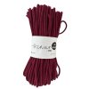 Bavlněná šňůra na šití MILA 6 mm - bordo