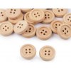 Knoflík přírodní nelakovaný - 15 mm