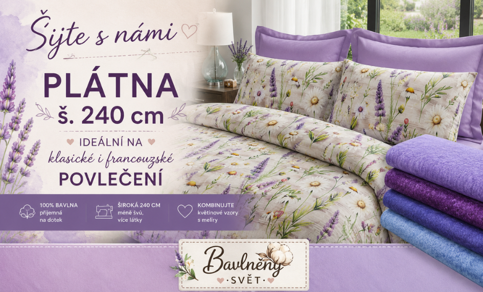 Plátna šíře 240 cm