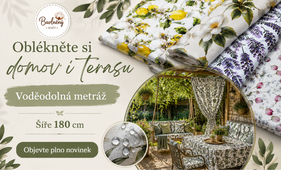 Voděodolná dekorační metráž