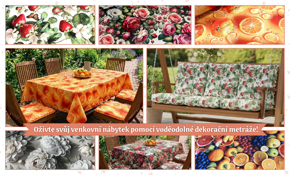 Voděodolná dekorační metráž