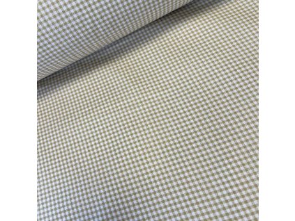 Bavlněná látka KOSTIČKA béžová MALÁ šíře 240 cm