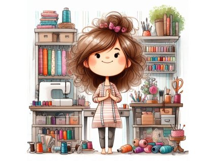 Dekorační velurový panel 48 x 48 cm č. 4001 ŠVADLENKA