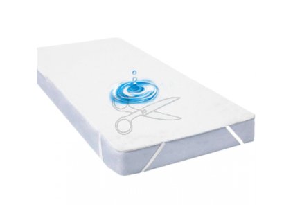 Chránič matrace s gumou 90 x 200 cm JERSEY bílý