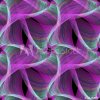 Viskózový úplet FRAKTÁLNÍ OBRAZCE purpurové šíře 160 cm