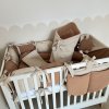 8dílná sada do dětské postýlky SÁRA hnědá + dárek