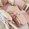 8dílná sada do dětské postýlky SÁRA růžová + dárek