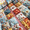 Bavlněný satén PATCHWORK vyšívaný šíře 240 cm
