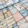 Bavlněná látka 5D PATCHWORK Laura MODRÁ šíře 240 cm