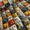 Bavlněná látka 5D PATCHWORK vyšívaný šíře 240 cm