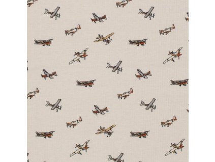Rib Knit Jersey Fabric Airplane beige 1 1364x13642