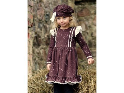 BIO úplet Puntíky na hnědé