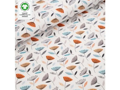 biojersey retro flowers weiss gots