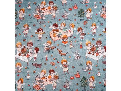 baumwoll popeline susalabims weihnachtswerkstatt blau~3