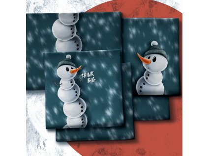 ThorstenBerger WinterMoods Sweat Schneemann Petrol Panel 314749 h