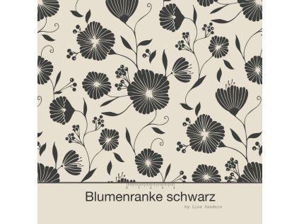 Blumenranken schwarz