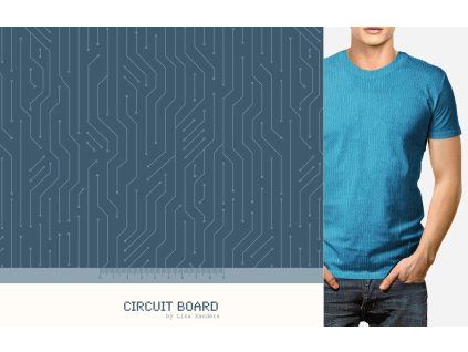Circuit Board Blau