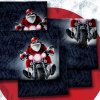 ThorstenBerger WinterMoods Sweat Weihnachtsmann Motorrad Navy 312597 h