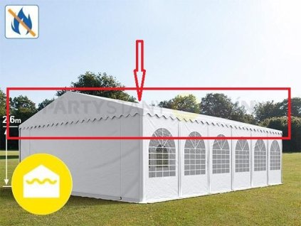 PVC-Dachbahn 6x10m Profi 2,6m Farbe Weiß