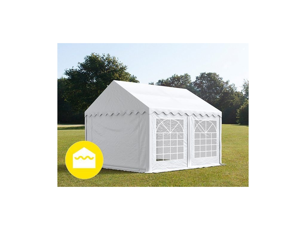 Party sátor 4x4m - PVC Standard Tűzálló szín Fehér