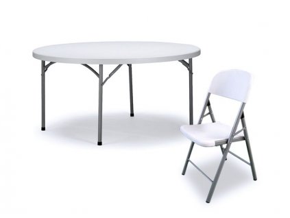 Catering kerek összecsukható asztal - átmérő 183cm