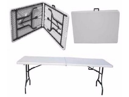 Kerti asztal összecsukható HDPE 240cm