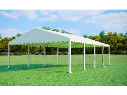 Rendezvénysátor 8×8 m – PVC Max 2 m, fehér