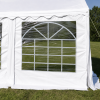 Oldalfal 2x2m PVC - fehér ablakkal – Fehér