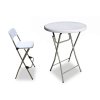Összecsukható bárasztal - átmérő 80cm, magasság 110cm + 2 SZÉK