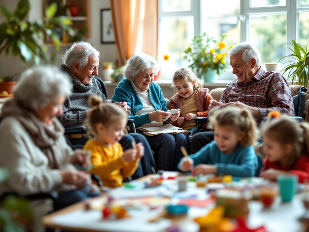 Mezigenerační setkávání seniorů a dětí