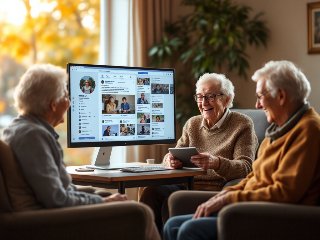 Zveřejňování fotografií seniorů na sociálních sítích