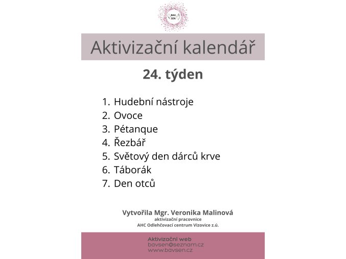 Aktivizační kalednář 5 (20)