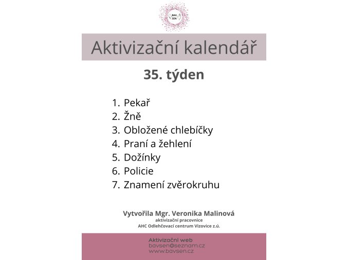 Aktivizační kalednář 5 (99)