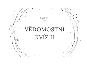 Vědomostní kvíz II