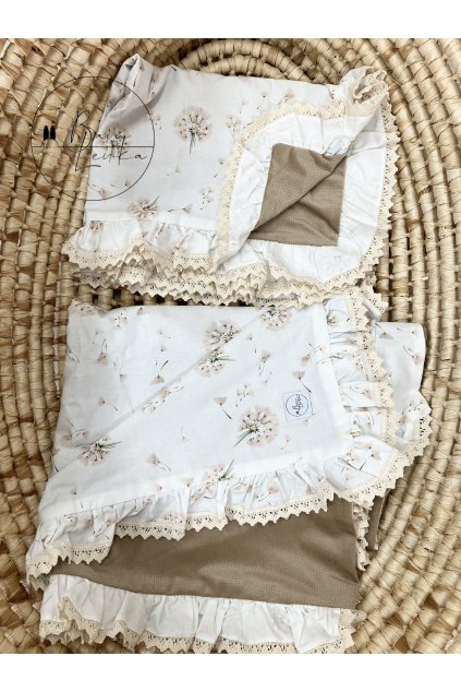 Povlečení velvet / pampelišky - tmavší velvet